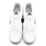 Nike Air Force 1 Low ’07 Spray Paint Swoosh White Black Grey - Image 2