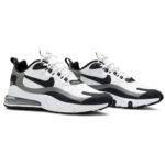 Nike Air Max 270 React White Black Metallic Pewter - Image 5