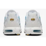 Nike Air Max Plus Spray Paint Swoosh White Blue - Image 3