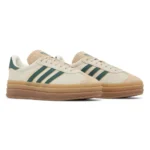 Adidas Gazelle Bold Magic Beige Collegiate Green - Image 3