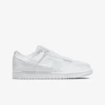 Nike Dunk Low x Dover Street Market 'Triple White Velvet' - Image 2